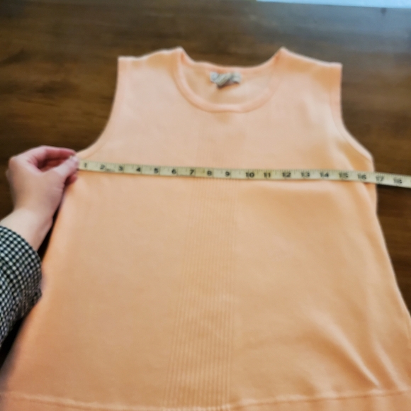 Peachy Pink Vintage Stretch Sleeveless 90s Y2k Top Large Dress Barn - Picture 8 of 9